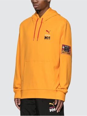 Helly Hansen Men’s Orange Logo Hoodie